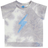 Lightning Bolt  Short Sleeve Sweatshirt