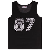 White 87 Rib Tank