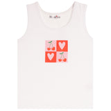 Rib Tank With Cherry And Heart Box