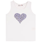 Rhinestones Heart Tank