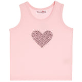 Black Stone Heart Rib Tank