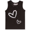 White Hearts And Stones Rib Tank - Denny's