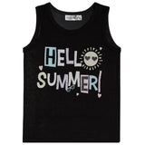 Hello Summer Ribbed Tank - Denny's
