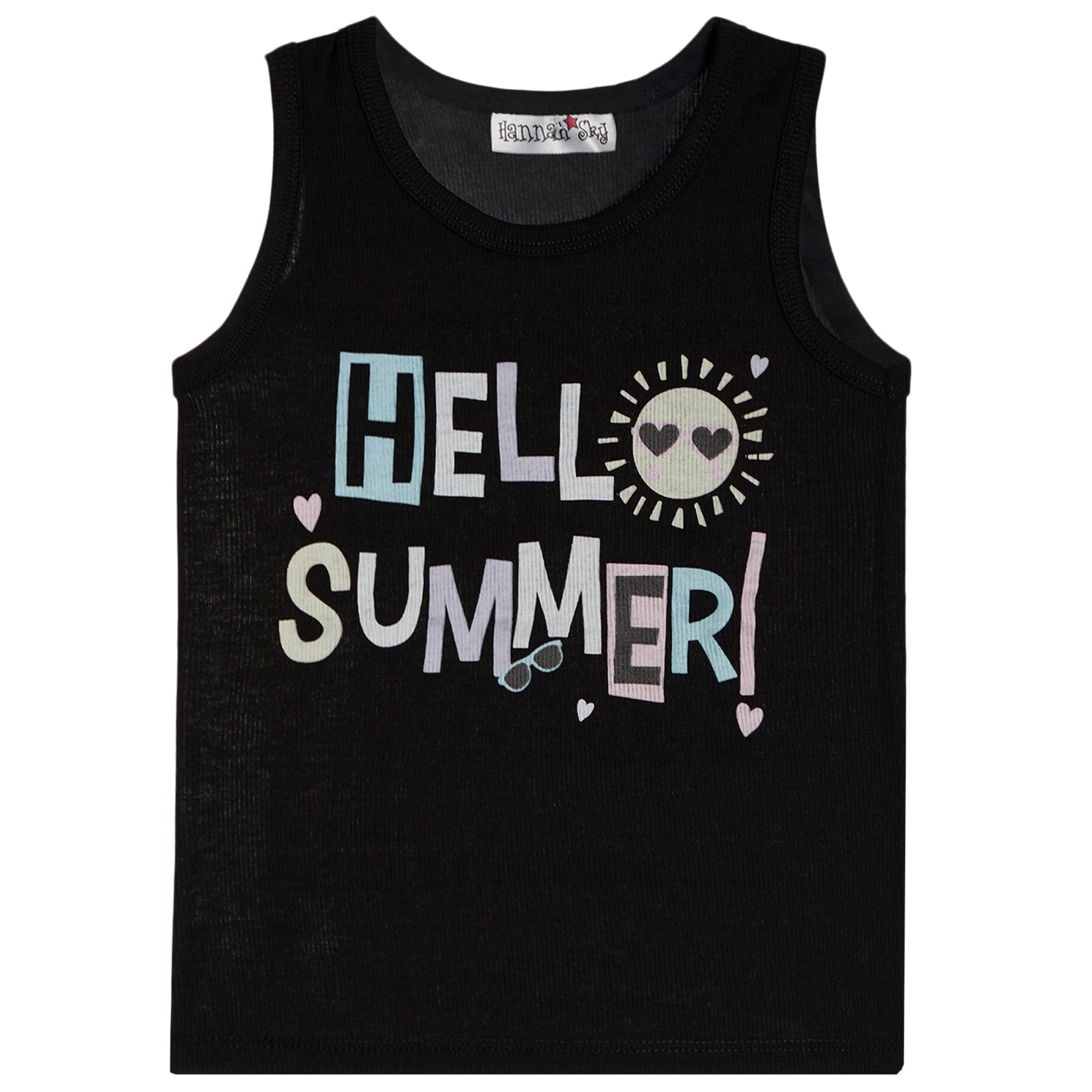 Hello Summer Ribbed Tank - Denny's