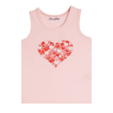 Ribbed Tank With Multi Hearts