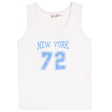 Rib Tank With Floral New York 72