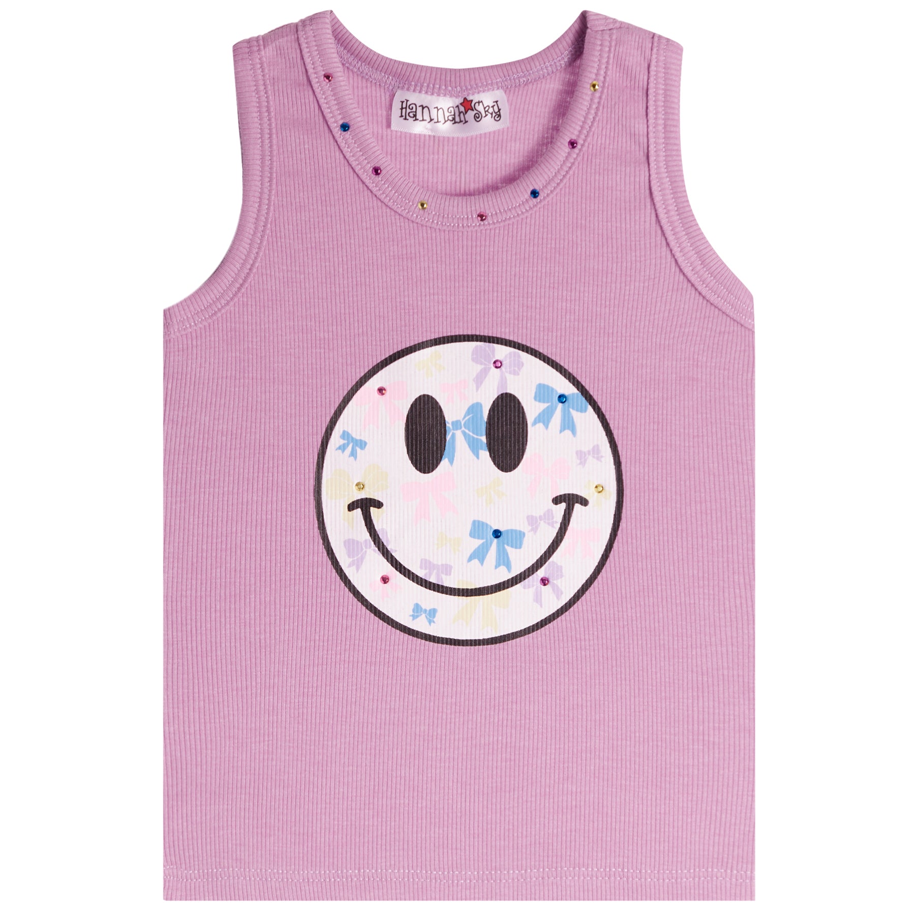Smiley Bow Rib Tank - Denny's