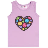 Smiley Heart Rib Tank