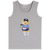 Rib Tank With Athletic Bear