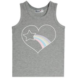 Rainbow Star Heart Ribbed Tank - Denny's