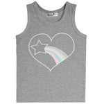 Rainbow Star Heart Ribbed Tank - Denny's
