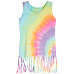 Tie Dye Fringe Tank Dress - Denny's
