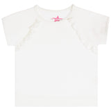 Short Sleeve Raglan Ruffle Hacci Sweatshirt