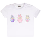 Short Sleeve Tee With 3 Dolls