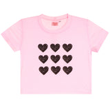 S/S Tee with 9 Hearts