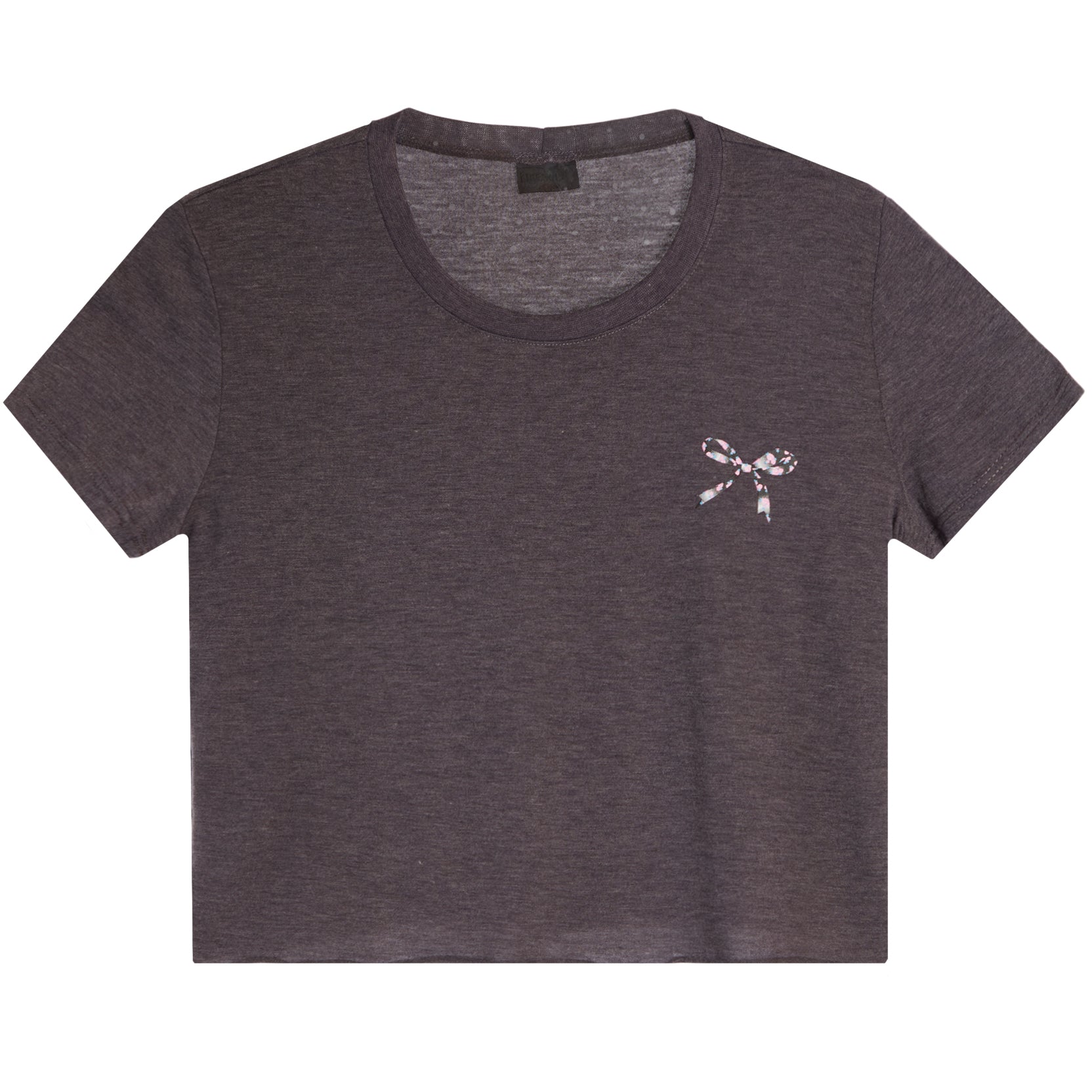 Ditsy Mini Bow Crop Tee - Denny's