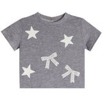Allover Stars And Bows Short Sleeve Tee - Denny's