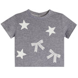 Allover Stars And Bows Short Sleeve Tee - Denny's
