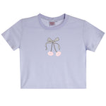 Short Sleeve Tee With Lip Bow - Denny's