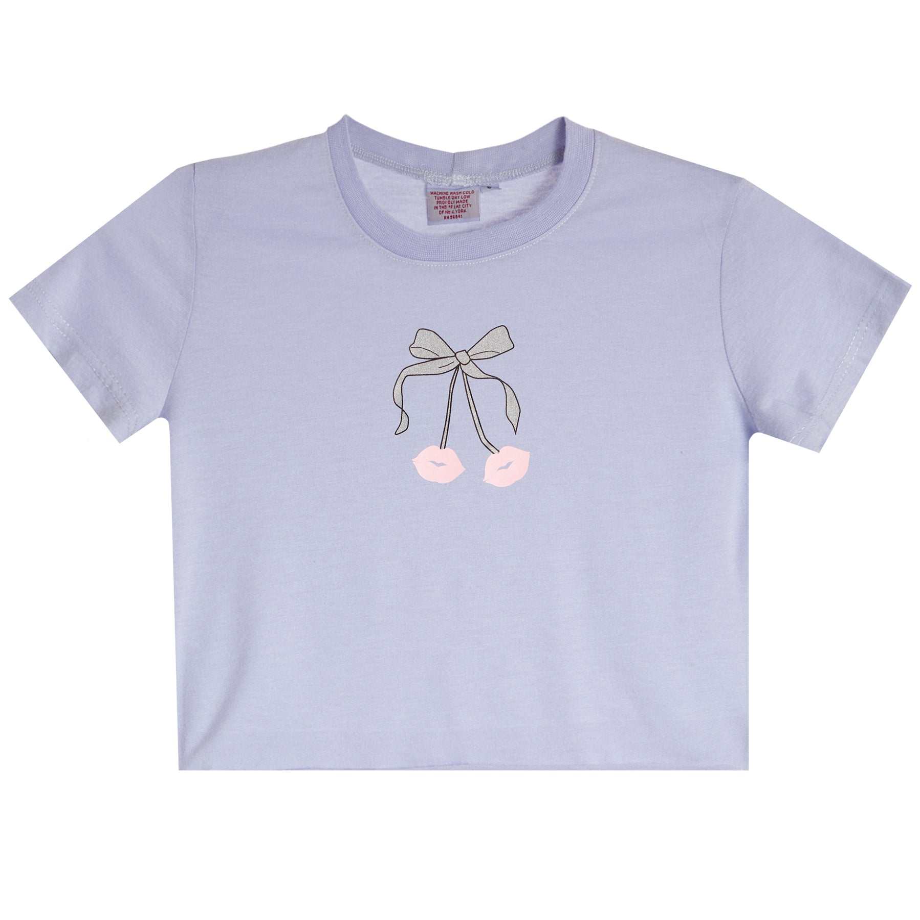 Short Sleeve Tee With Lip Bow - Denny's