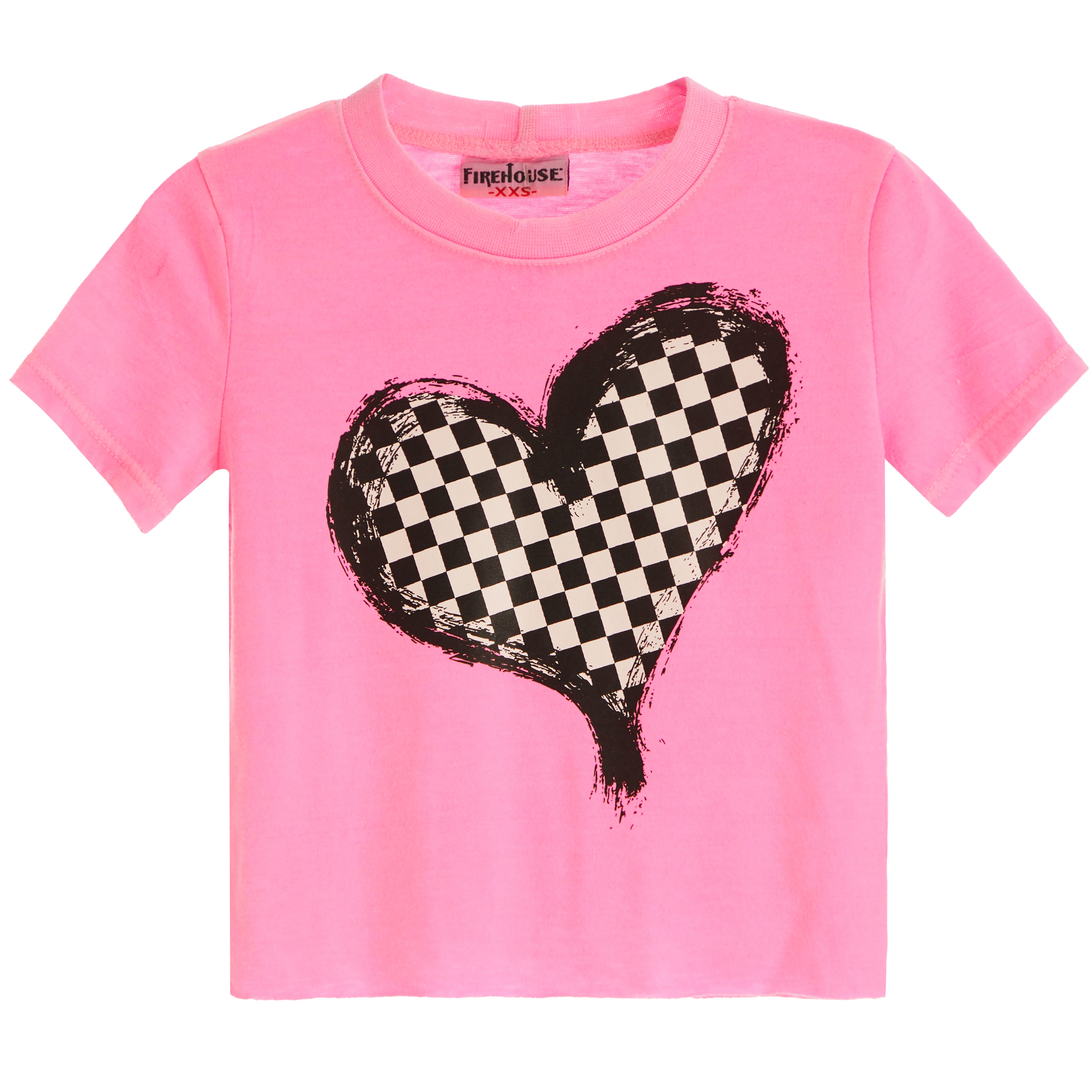 Checked Heart Cropped Tee - Denny's