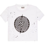 Long Live Rock N Roll Splatter Crop Tee - Denny's