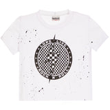 Long Live Rock N Roll Splatter Crop Tee - Denny's