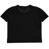 Short Sleeve Crop Tee - Denny's