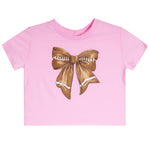 Short Sleeve With Football Bow - Denny's