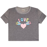 Short Sleeve Tee With Love Burst