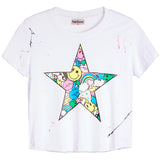 Love Rainbow Star Splatter Tee - Denny's