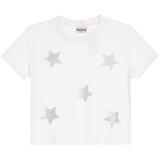 Short Sleeve Tee With Allover Silver Stars