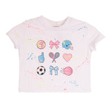 Short Sleeve Tee With Multi Sport Icons