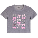9 Bows Short Sleeve Tee - Denny's