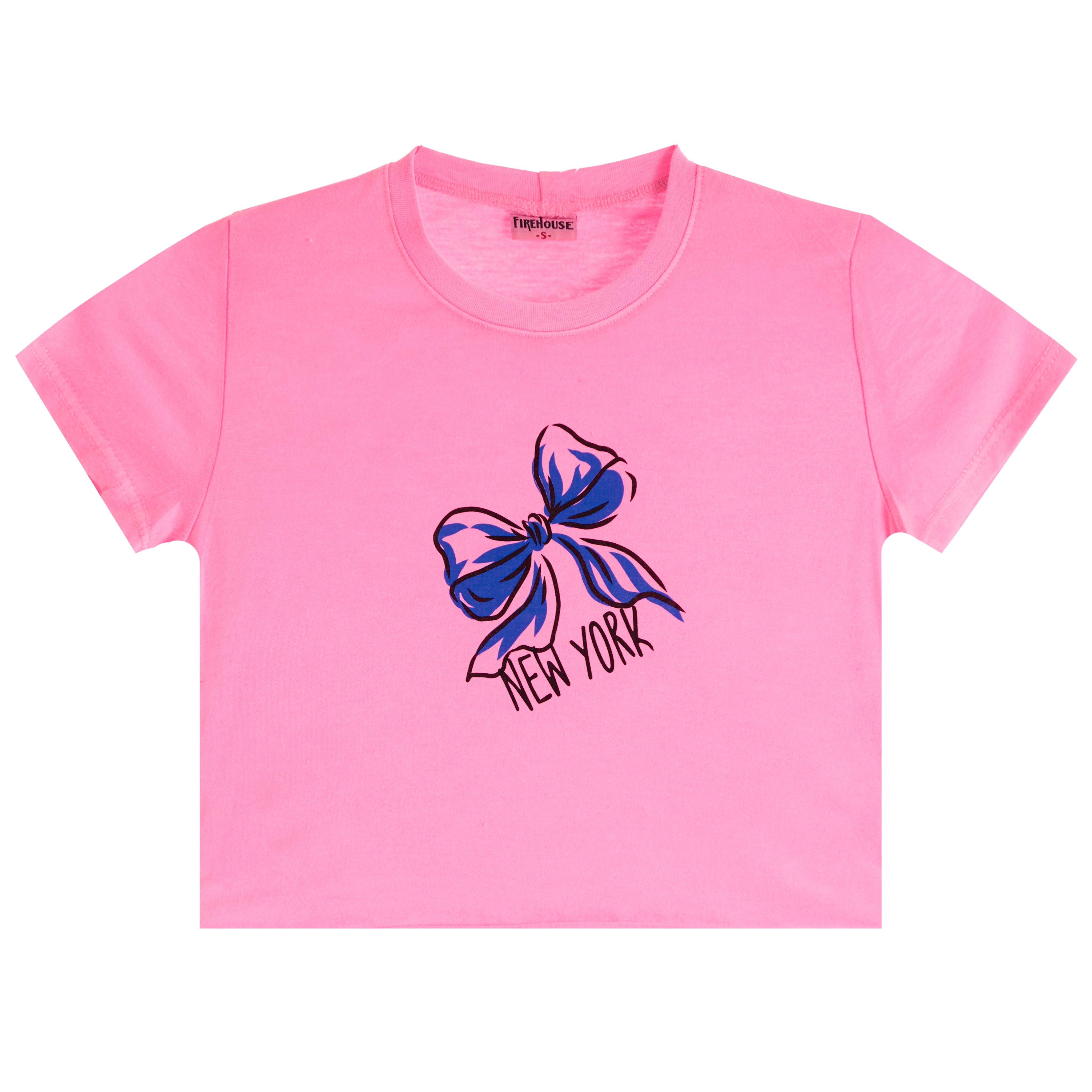 New York Blue Bow Tee - Denny's