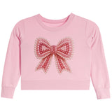 Pink Pearl Bow Long Sleeve Shirt