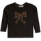 Leopard Bow Long Sleeve Shirt - Denny's