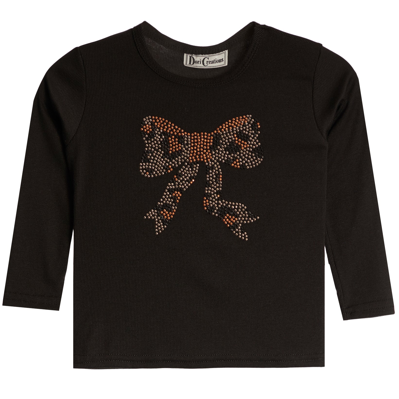Leopard Bow Long Sleeve Shirt - Denny's