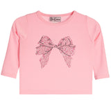 Long Sleeve With Pink And Black Bow - Denny's
