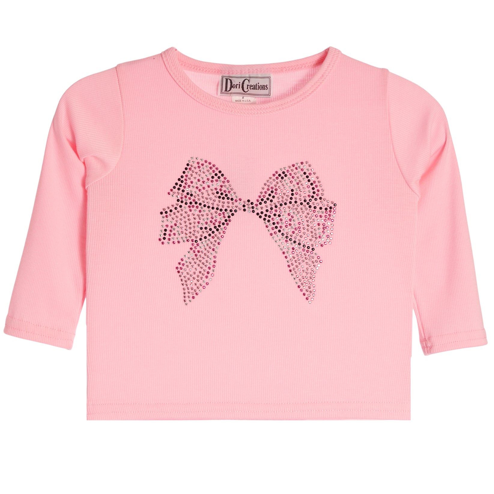 Long Sleeve With Pink And Black Bow - Denny's