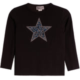 Bllue Star Long Sleeve Rib