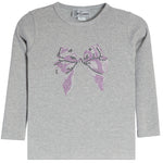 Lavender Bow Long Sleeve Rib Shirt - Denny's