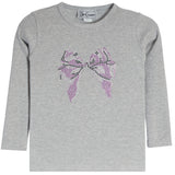 Lavender Bow Long Sleeve Tee - Denny's
