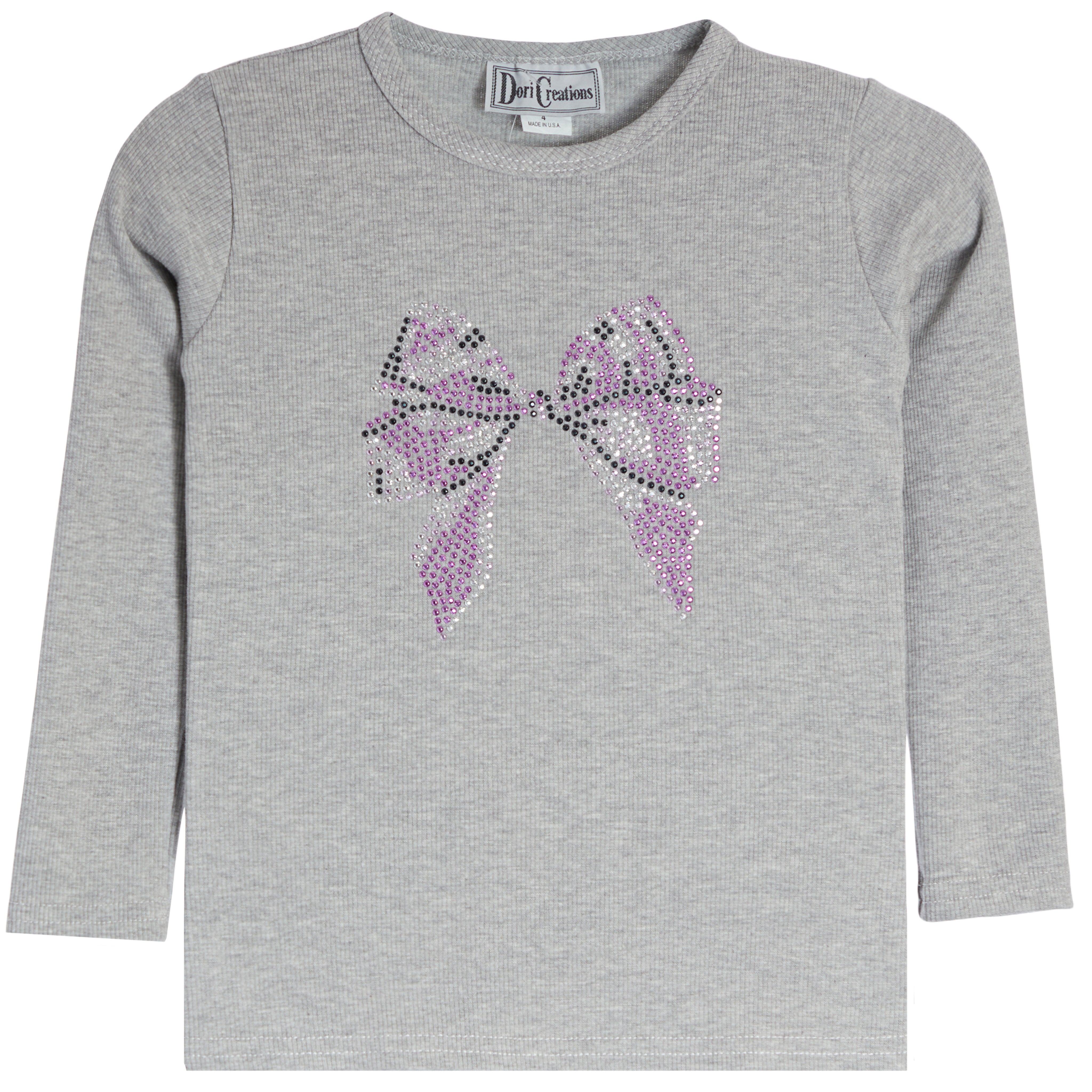 Lavender Bow Long Sleeve Tee - Denny's