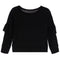 Drop Shoulder Ruffle Sweatshirt - Denny's