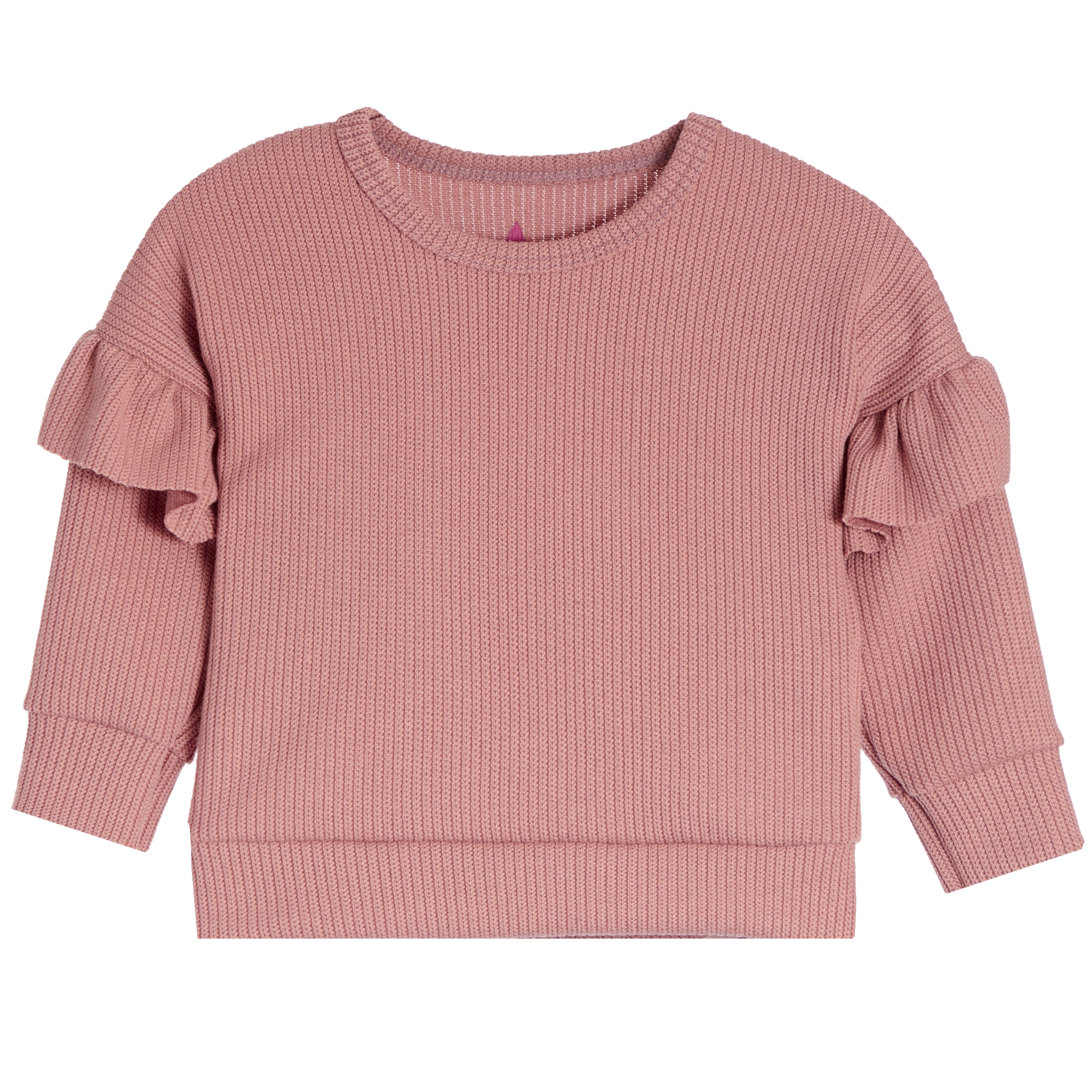 Drop Shoulder Ruffle Sweatshirt - Denny's