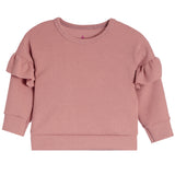 Drop Shoulder Ruffle Sweatshirt - Denny's