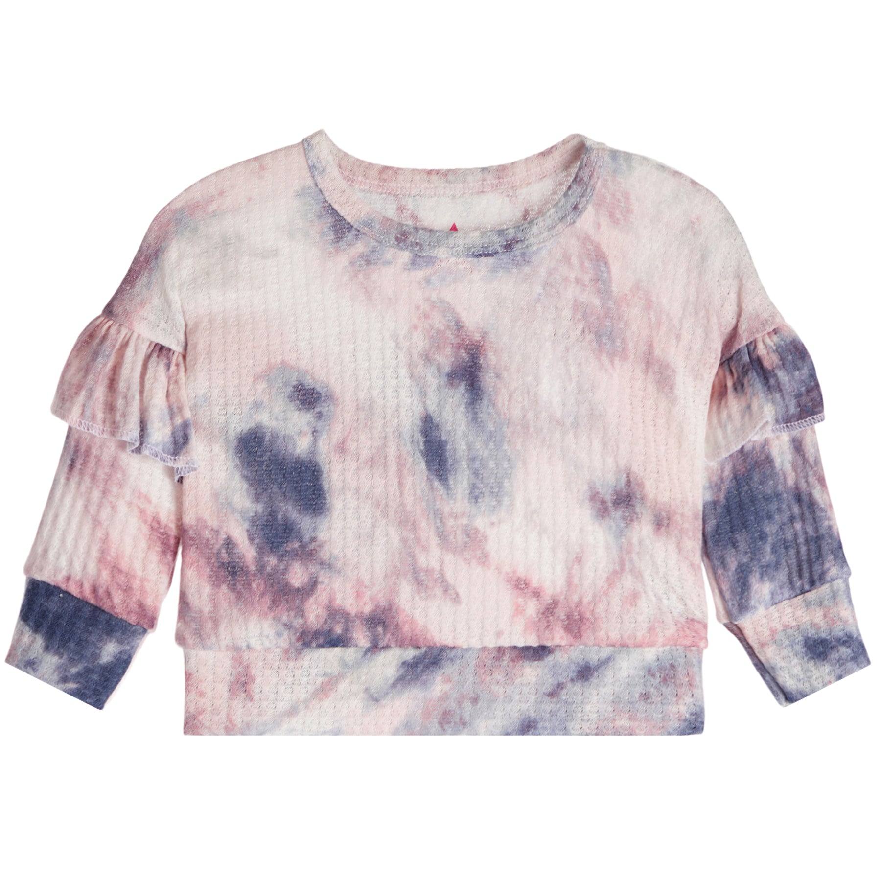 Drop Shoulder Orchid Tie Dye Waffle Sweatshirt - Denny's