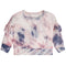Drop Shoulder Orchid Tie Dye Waffle Sweatshirt - Denny's