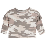 Drop Shoulder Camo Sweatshirt